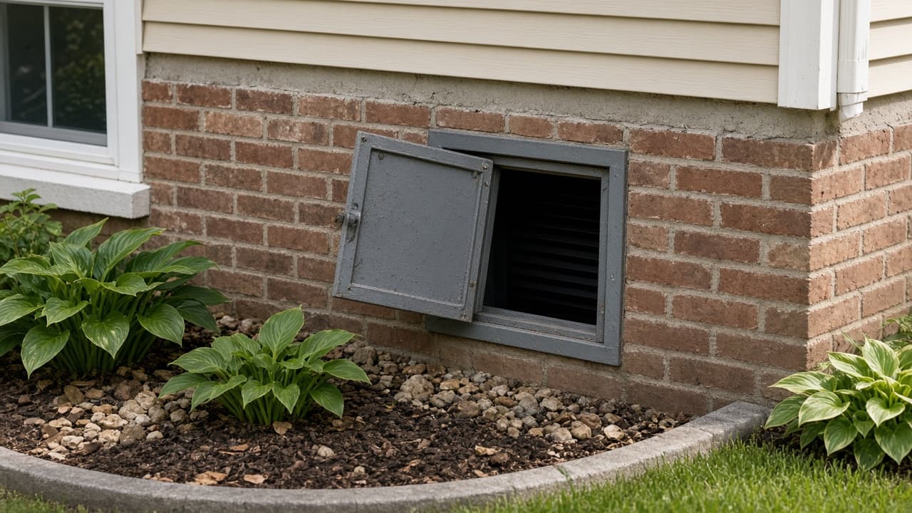 Crawlspace access hatch
